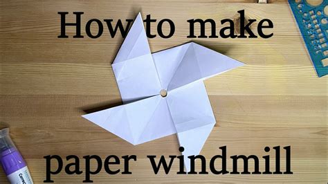 How To Make A Paper Windmill Youtube