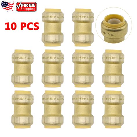 Packs Straight Coupling Inch Push Fit Couplings Fittings Push