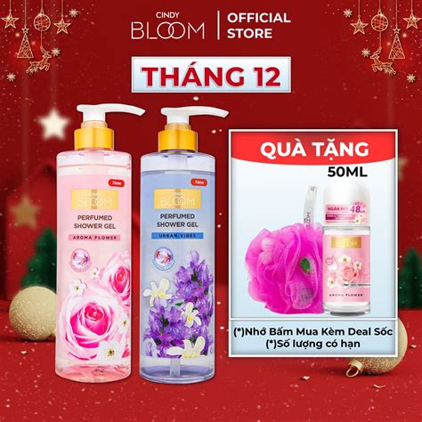 Combo Sữa tắm nước hoa Cindy Bloom Aroma Flower Urban Vibes tự tin