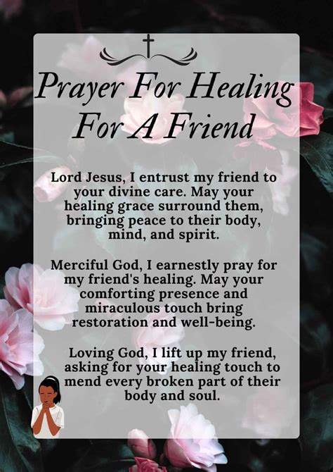 Prayer For Healing For A Friend Daily Blessings Prayer