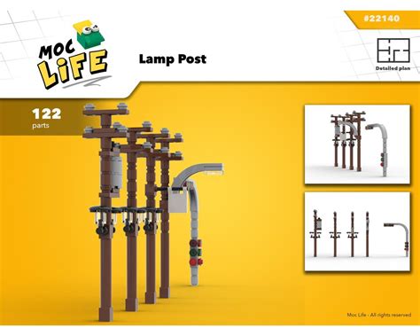 Lego Moc Lamp Post By Moclife Rebrickable Build With Lego