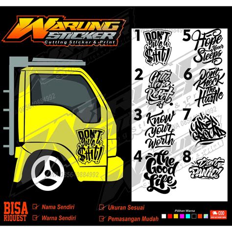 Jual Stiker Pintu Truck Canter L Ragasa Hino Dina Umplung Cutting