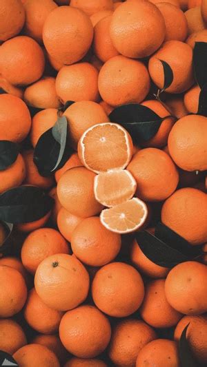 Fondo De Pantalla Aesthetic Naranjas Fruta HD