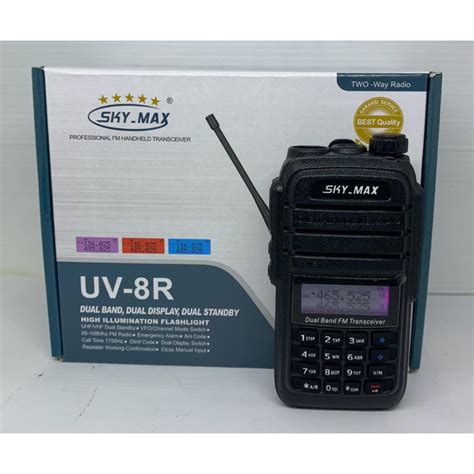 Jual HT SKYMAX UV 8R DUAL BAND UHF VHF Handy Talky UV8R Radio UV 8r