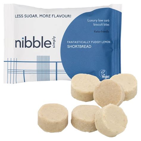 Nibble Simply Fantastically Fudgy Lemon Shortbread Low Carb Biscuit ...