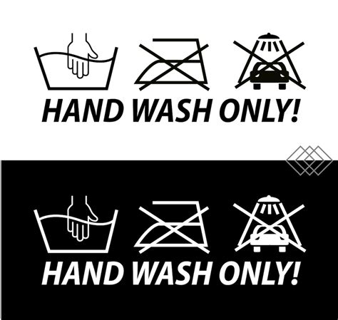 Hand Wash Only Sticker Lettering Car Tuning Stickers Car - Etsy