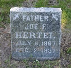 Joseph F Hertel M Morial Find A Grave