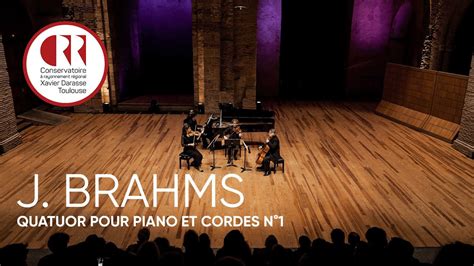 J BRAHMS Quatuor Pour Piano Et Cordes N1 YouTube