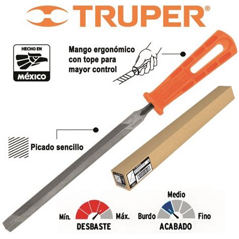 Lima Triangulo Truper Para Machete C Mango Mafesa Mayoreo