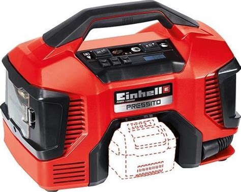 Einhell Accu Compressor PRESSITO Li Solo Power X Change 18 V Li Ion