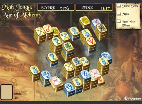 Mahjongg Age Of Alchemy Play Online On Flash Museum