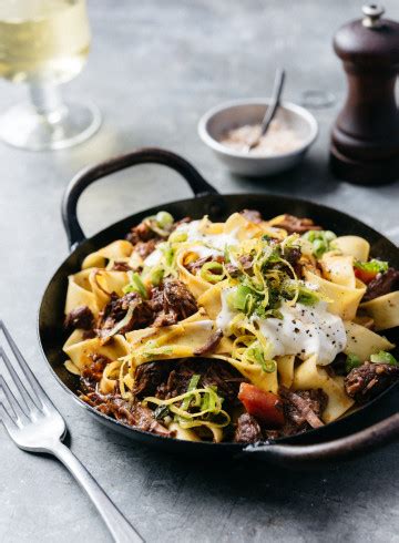 Slow cooked Italian Beef Cheek Ragú with Pappardelle dish Dish