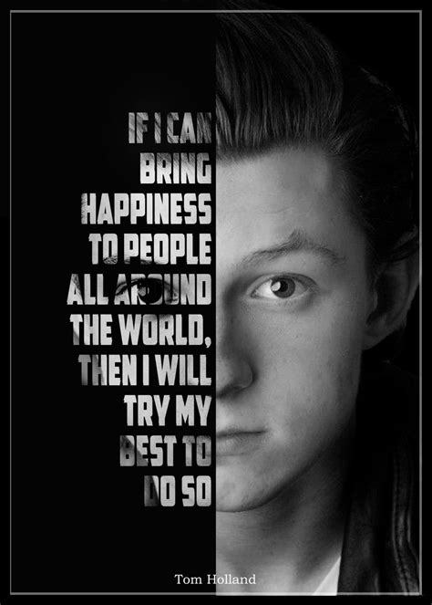 Tom Holland Quote Poster Poster Picture Metal Print Paint By Paul