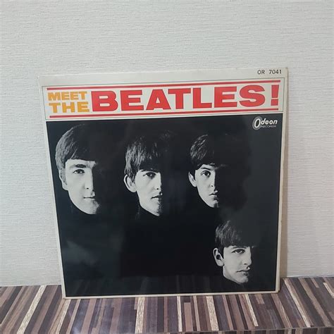 Vinyl LP The Beatles Meet The Beatles Japan Colored Red Shopee