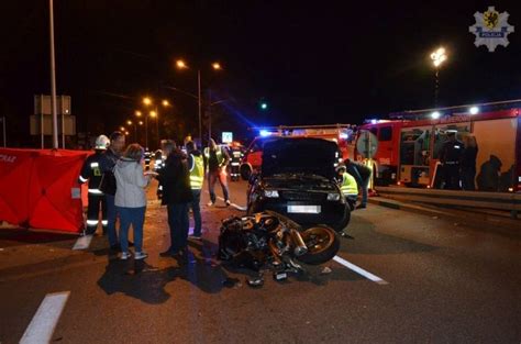 Śmiertelny wypadek motocyklisty w Wejherowie 14 10 2018 Wypadek przy