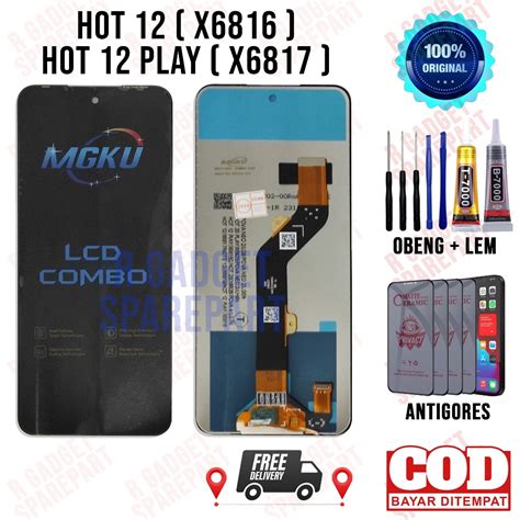 Jual Lcd Infinix Hot 12 X6816 Hot 12 Play X6817 Original OEM Quality Lcd Touchscreen