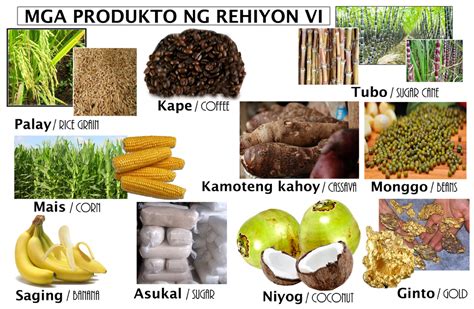 Filipino 10 Mga Produkto Ng Rehiyon Vi Sa Pilipinas