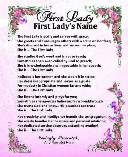 The First Ladys Name Poem