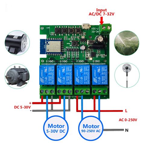 TUYA 4CH DC 5 32V 4 kanały Wifi RF beznapięciowy Tuya Przekaźniki