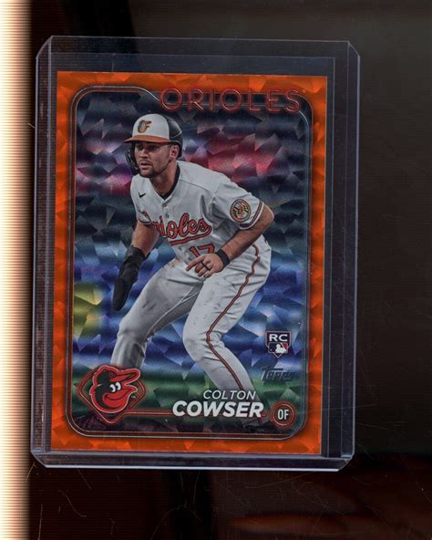 Colton Cowser Topps Orange Crackle Foilboard Raw Price