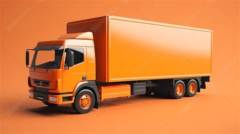 Efficient Delivery Service 3d Rendering Of A Transport Truck In Action