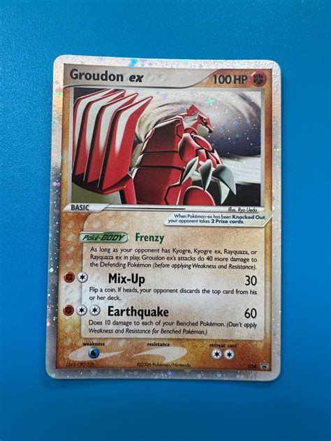 038 Groudon Ex Holo Promo Pokemon TCG Card LP Values MAVIN