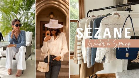 Winter To Spring Outfits Sezane Haul Youtube