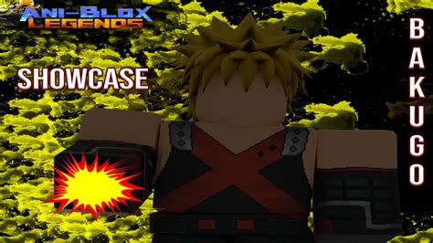 Ani Blox Legends New Banner Bakugo Showcase Youtube