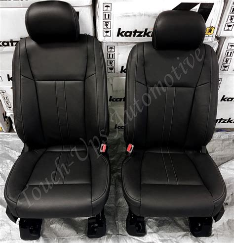 2017 Ford F-150 XLT SuperCrew KATZKIN Black Leather Seat Covers Lariat ...