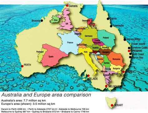 Australia - Europe Size Comparison - Get A Look At This