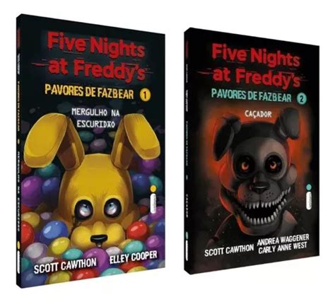 Kit De Livros Mergulho Na Escuridão And Caçador Five Nights At Freddys Pavores De Fazbear Vols