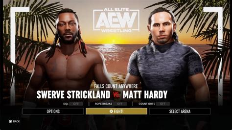 Swerve To The Beach Season 3 Hardy Vs Stricland Aew Fight Forever Youtube