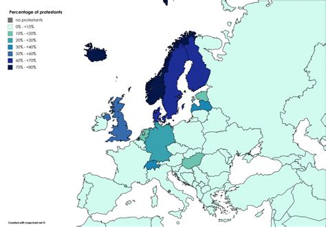 The Christian Landscape of Modern Europe - Vivid Maps