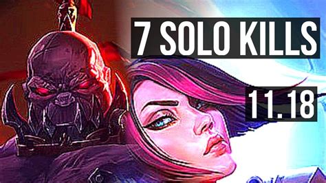 Sion Vs Fiora Top 7 Solo Kills 600 Games Rank 10 Sion 14 5 11