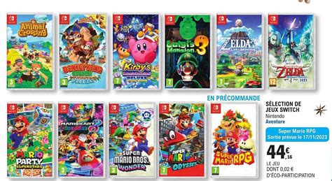 Promo Selection De Jeux Switch Chez E Leclerc Espace Culturel