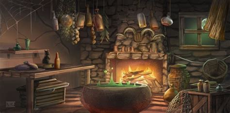 Witch Hut Witch Hut Witch Room Interior Concept Art