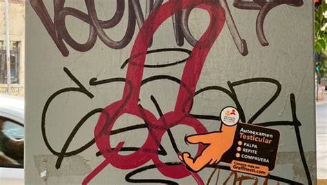 Penis Graffiti Cancer Campaign