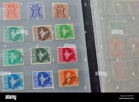 Indian Postage Stamps Hi Res Stock Photography And Images Alamy