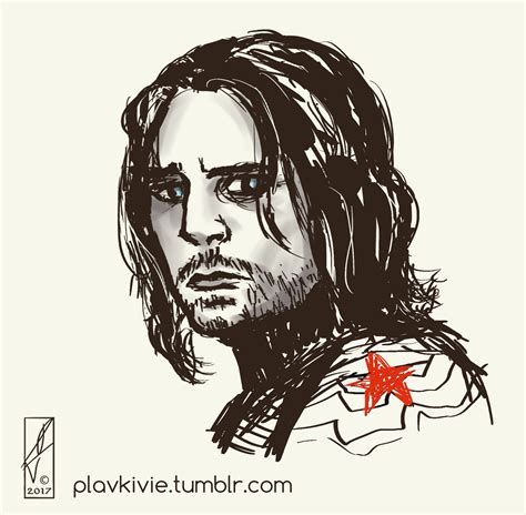 Bucky Barnes Sketch By Plavkivie On Deviantart