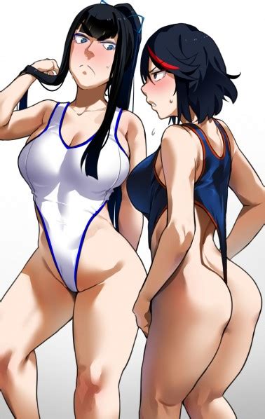 Satsuki And Ryuuko Swimsuits Bakkanki Kill La Kill Genshin Impact