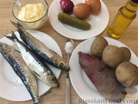 Рецепт: Сельдь иваси «под шубой» на RussianFood.com