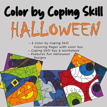 Color by Coping Skill - Halloween by The Kind Counselor | TPT