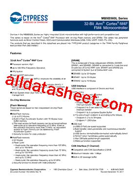 Mb Bf Kpmc Datasheet Pdf Cypress Semiconductor