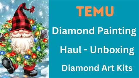 Temu Haul Diamond Painting Haul Unboxing Diamond Art Kits Youtube