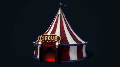 Stylized Circus Tent D Model By Enkarra