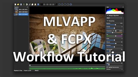 MLVApp FCPX Workflow Tutorial For Magic Lantern RAW Video YouTube