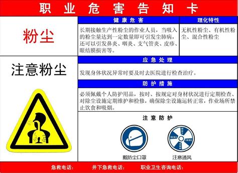 粉尘、高温、一氧化碳、二氧化碳职业病危害告知卡word文档在线阅读与下载免费文档