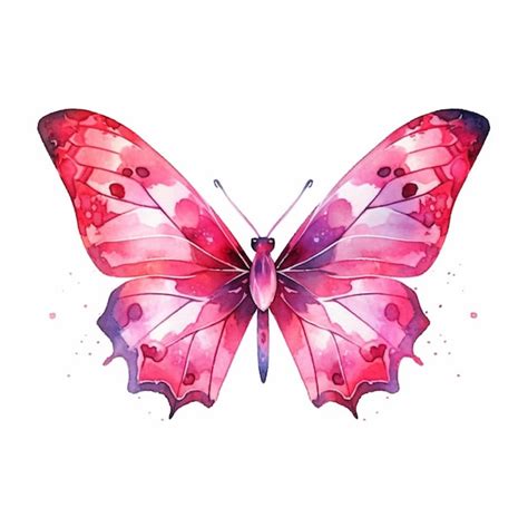 Premium Photo There Is A Butterfly With Pink Wings And Dots On It