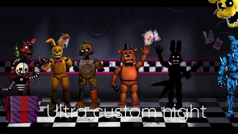 Playing Fnaf Ultra Custom Night Youtube