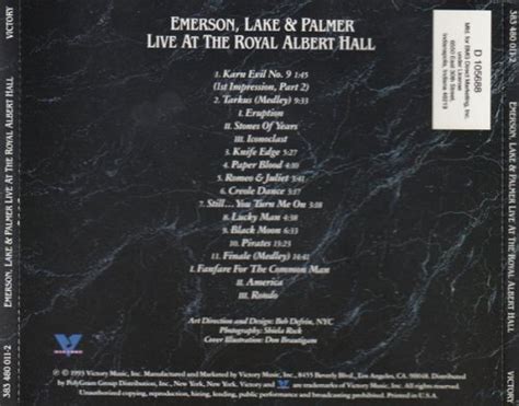 Emerson Lake Palmer Live At The Royal Albert Hall